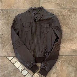 Brown Vegan Leather jacket